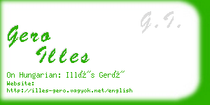 gero illes business card